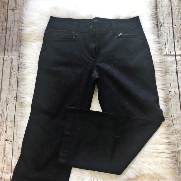 Talbots Signature Fit Black Trousers 14 Petite - Picture 1 of 4